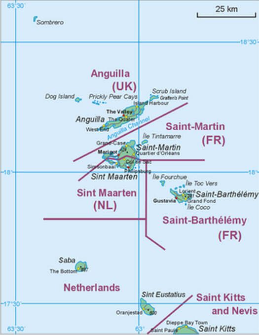 anguilla islands map